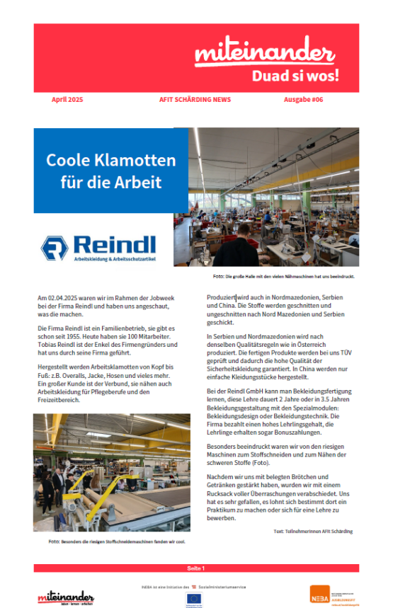 Screenshot von Newsletter Screenshot von Newsletter